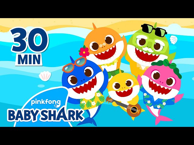 Summer Baby Shark Remix Doo Doo Doo 1 hour | +Compilation | Baby Shark Official