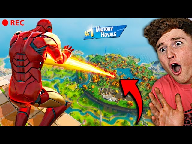 Getting BIG VICTORY ROYALES As Iron Man In Fortnite (LIVE)