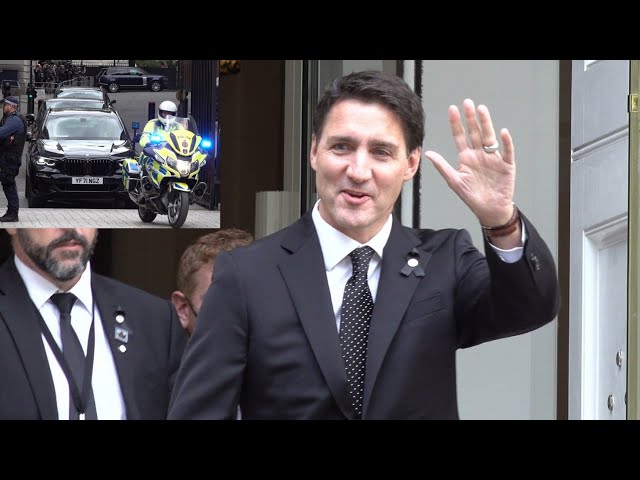 Prime Minister Trudeau of Canada in London for the funeral 🇨🇦