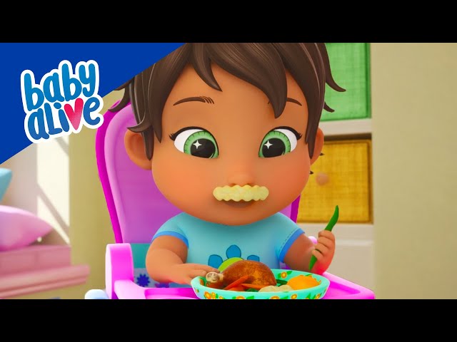 Baby Alive Official ⭐️ Yes Yes, Babies Eat Healthy Vegetables 🥦🥕🍅 Kids Videos and Baby Cartoons 💕