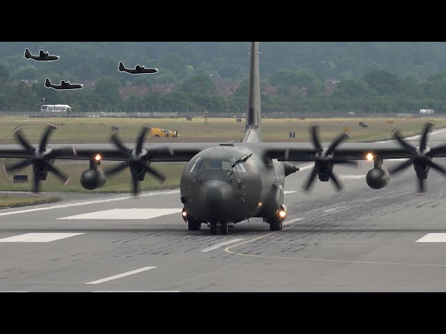 The C-130 Hercules has been retired from the RAF; enjoy this video of them flying ✈️ 🇬🇧