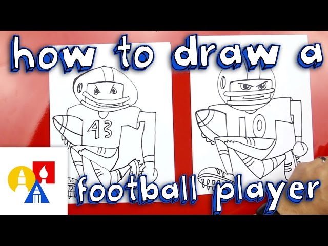 How To Draw A Football Player