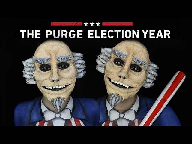 Uncle Sam Halloween SFX Makeup Tutorial | THE PURGE MINI SERIES