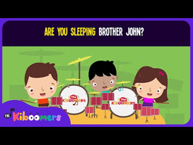 Are You Sleeping Brother John Lyric Video - The Kiboomers Preschool Songs & Nursery Rhymes