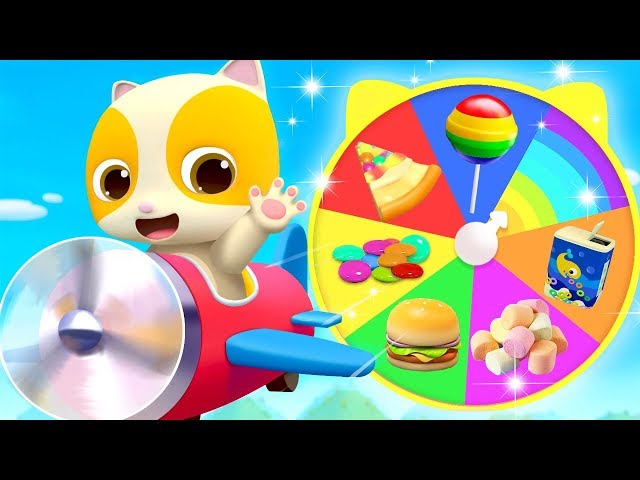 Yummy Food on Colorful Wheel | Colors Song, Learn Colors | Nursery Rhymes | Kids Songs | BabyBus