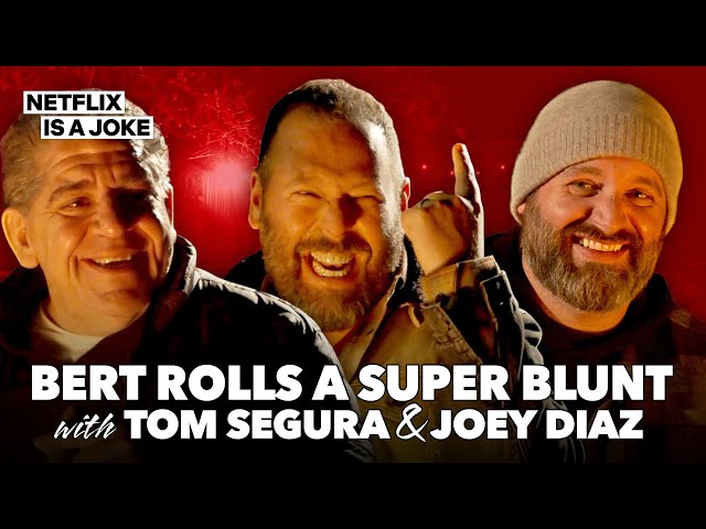 Bert Kreischer and Tom Segura Roll a Super Blunt in The Cabin | Netflix Is A Joke Exclusive