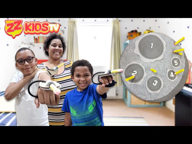 DIY Dart Blasters Challenge with ZZ Kids TV