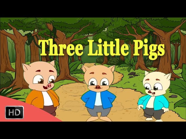 Three Little Pigs and the The Big Bad Fox - Grimms Fairy Tale