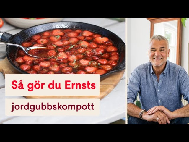 Somrig och fräsch jordgubbskompott av Ernst