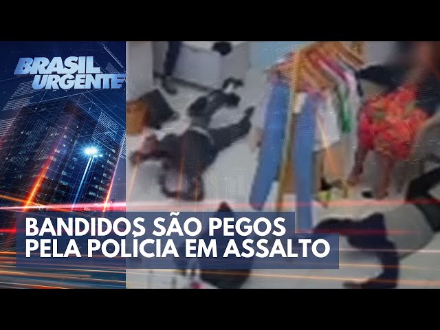 Bandidos armados: polícia ouve disparo e impede roubo | Brasil Urgente