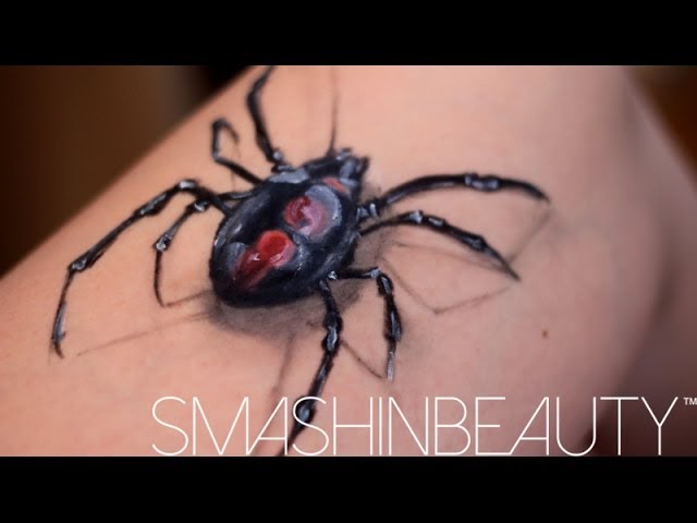 3D Realistic Spider Makeup Face Paint Tutorial Halloween Makeup 2019 / LEG ART
