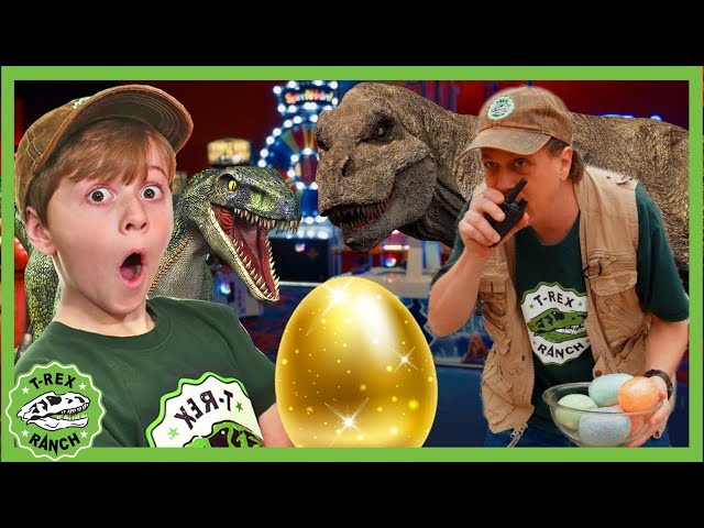 Dinosaur Egg Arcade Adventure! | T-Rex Ranch Dinosaur Videos for Kids