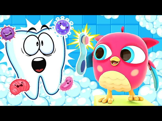 The This Is The Way You Brush Your Teeth song for kids. Nursery rhymes for babies.