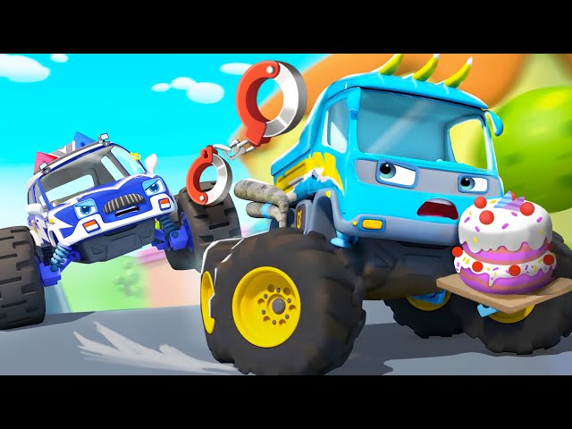 Monster Police Truck Rescue Team | Monster Truck | Fire Truck, Ambulance | Kids Song | BabyBus
