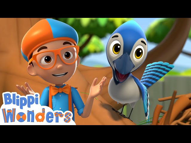 Blippi Wonders - Bird Nest Heist! | Blippi Animated Series | Cartoons For Kids