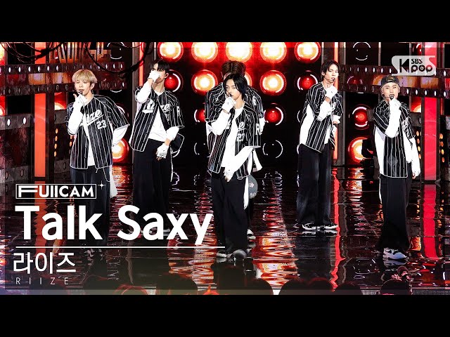 [안방1열 풀캠4K] 라이즈 'Talk Saxy' (RIIZE FullCam)│@SBS Inkigayo 231029