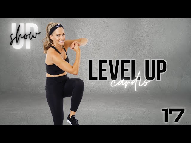 25 MINUTE LEVEL UP CARDIO - No Equipment Beginner Workout (Show Up Day #17)