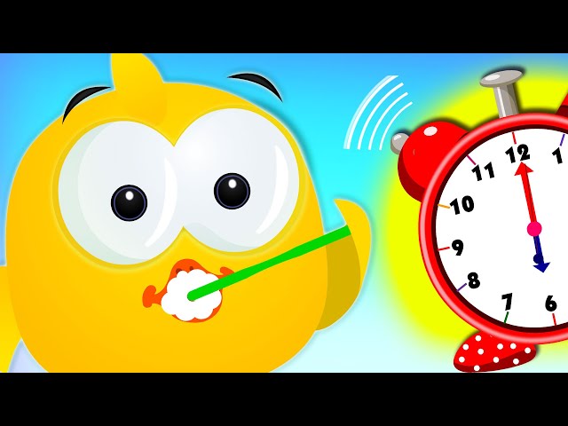 Morning Routine With Lucky Ducky | Good Habits and Learning Video For Kids 🦷 🐥