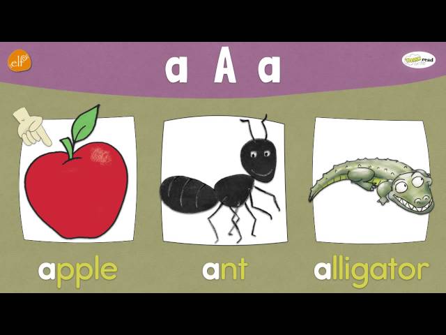 The A Chant | Phonics and Vocabulary | A B C Song | Think Read Write | ELF Learning