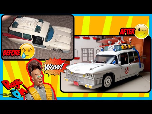 🆕vintage Toy Restoration 👉 Ghostbusters Must See!  Ecto-1  conversion customization Real  Kenner
