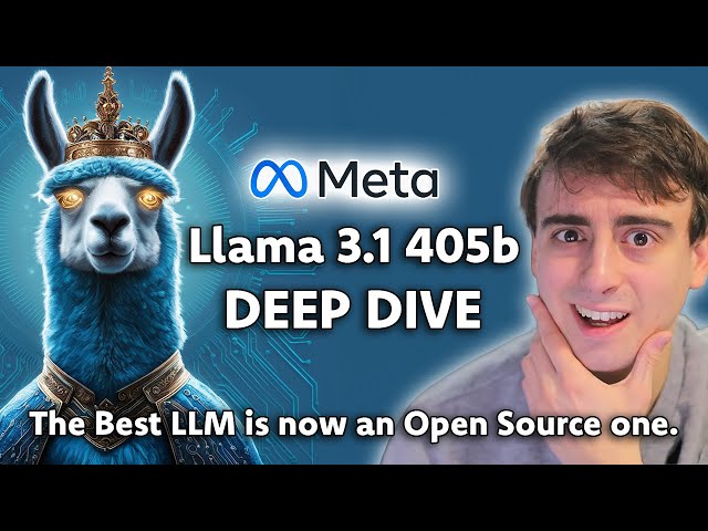 Llama 3.1 405b Deep Dive | The Best LLM is now Open Source