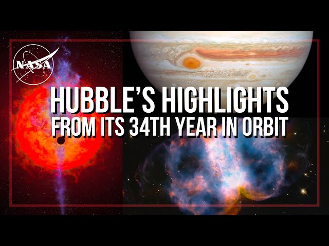 Hubble’s Highlights from its 34th Year in Orbit