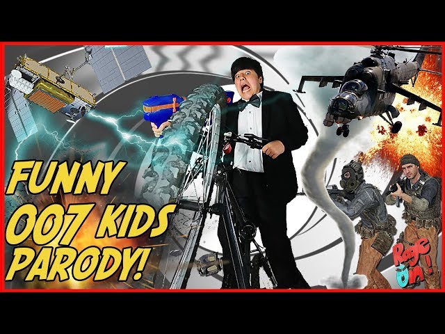 007 AGENT UNDER FIRE  Kids Parody James Bond ,  home made DIY ACTION MOVIE!