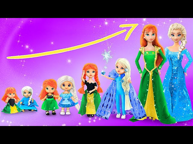 Elsa and Anna Growing Up! 32 Frozen DIYs