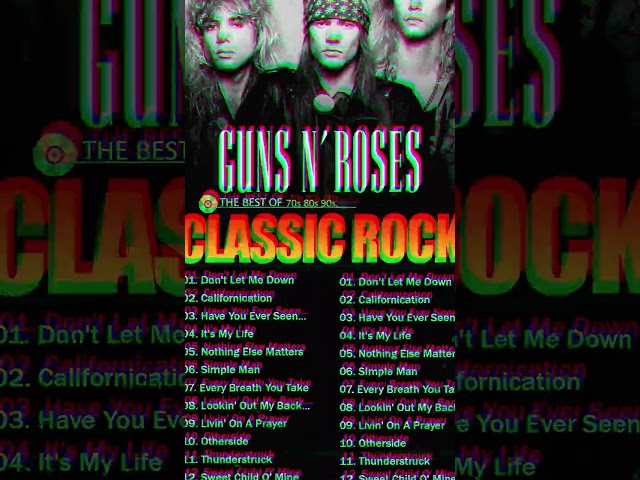 Music is the key to open the door of the soul. #shorts #classicrock #gunsnroses