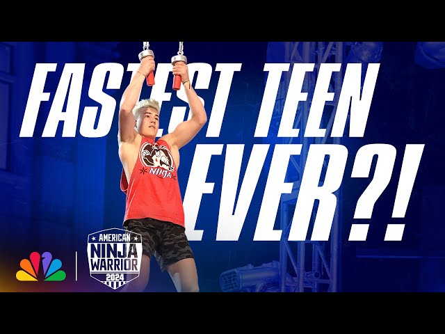 Fastest Runs Ever from Super Speedy Teen Ninja | American Ninja Warrior | NBC