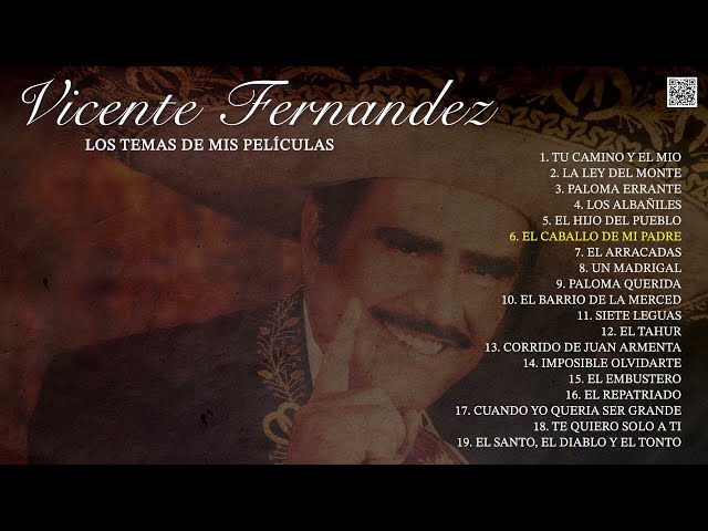 Vicente Fernández "Los Temas de Mis Películas" (Nuevo Álbum Completo 2024)