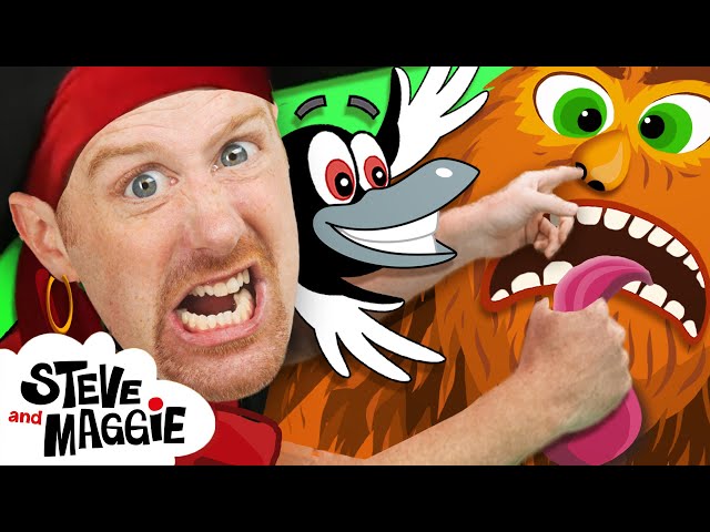 Halloween Pirate, Bigfoot and More from Steve and Maggie | Robot Story for Kids | Sea Animals Story