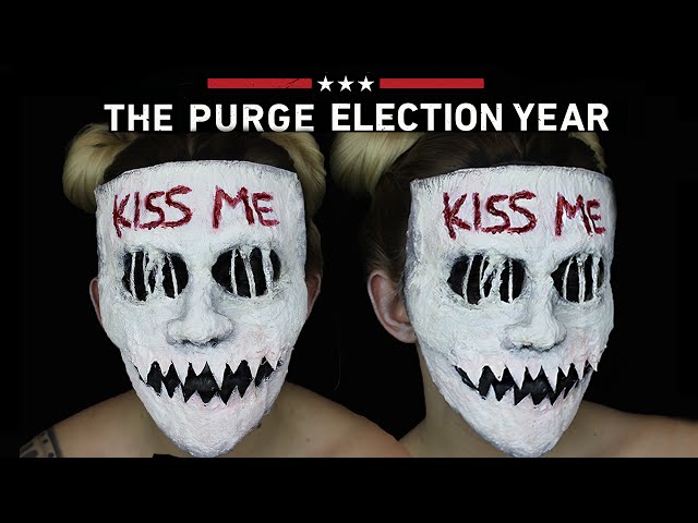 Kiss Me Purge Mask Halloween SFX Makeup Tutorial | THE PURGE MINI SERIES