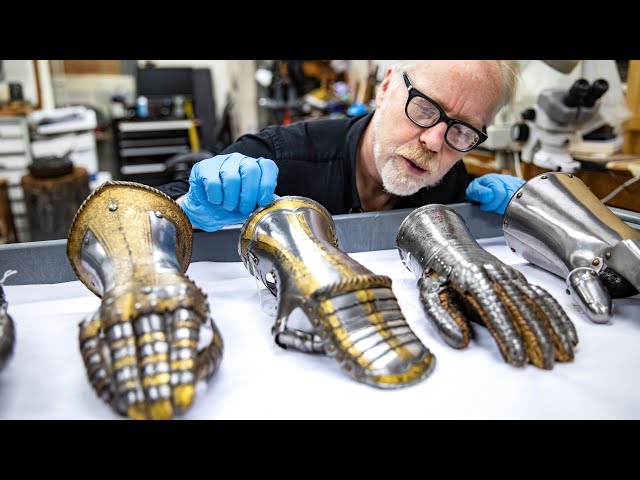 Adam Savage Meets Real Armored Gauntlets!