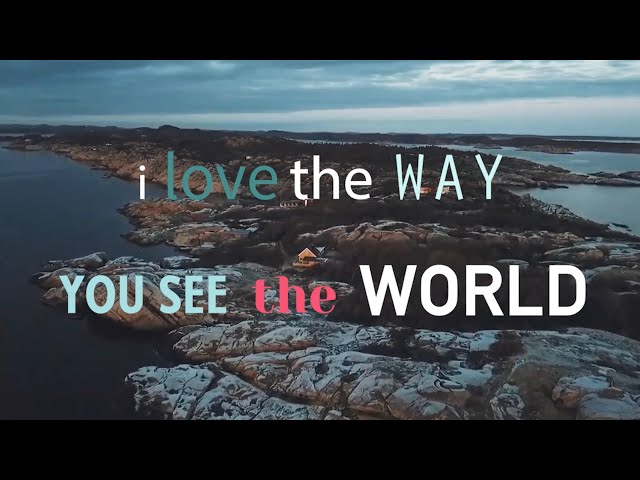 Petter Carlsen - I Love The Way You See The World (Lyric Video)