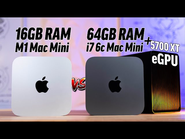 M1 Mac Mini vs Intel i7 Mac Mini + eGPU for Pro Apps!