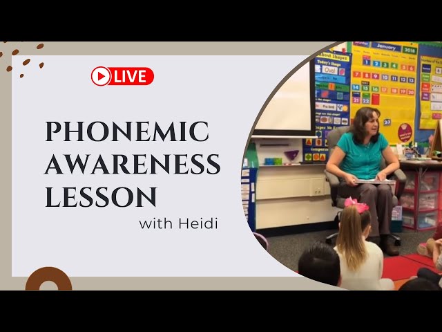 Phonemic Awareness Lesson with Heidi (Michael Heggerty)
