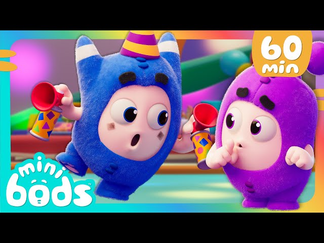 Jeff's Party Patrol! | 🌈 Minibods 🌈 | Preschool Cartoons for Toddlers