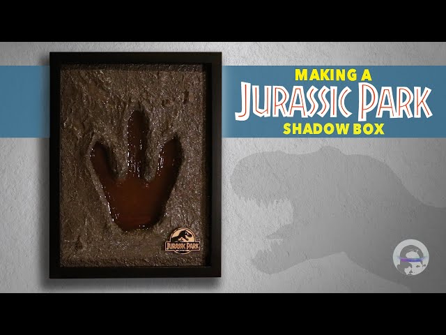 Making a Jurassic Park Shadow Box - T-Rex Footprint