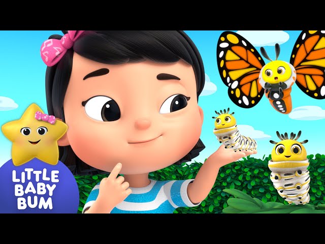 Caterpillar Wiggle Wiggle⭐ Mia's Learning Time! LittleBabyBum - Nursery Rhymes for Babies | LBB
