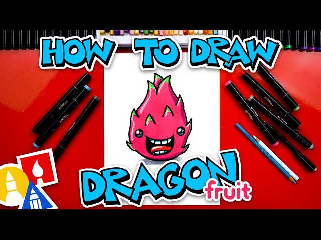 How To Draw A Funny Dragon Fruit