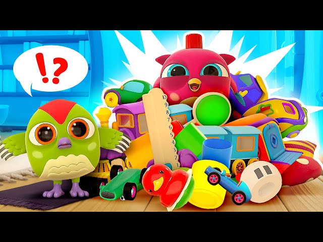 The Tidy Up song for kids! Clean up toys with Hop Hop the owl songs for kids. Nursery rhymes.