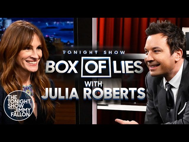 Box of Lies with Julia Roberts | The Tonight Show Starring Jimmy Fallon
