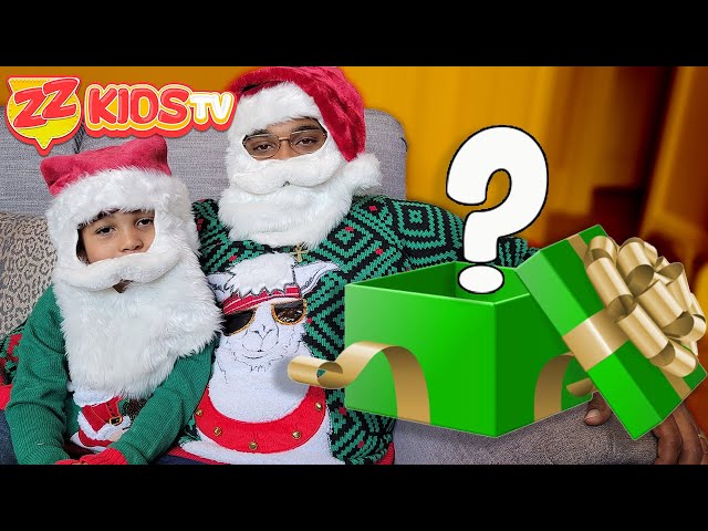 What's in the BOX Christmas Holiday Edition! ZZ Kids TV