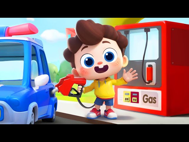 Police Car is out of Gas🚔| Fire Truck, Ambulance + More Kids Songs | Neo's World | BabyBus