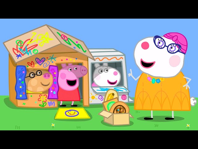 Building A Cardboard House! 📦 | Peppa Pig Official Full Episodes