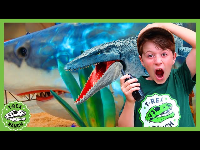 GIANT Sharks, Snakes, and Dinosaurs! Jurassic Adventure!  | T-Rex Ranch Dinosaur Videos for Kids