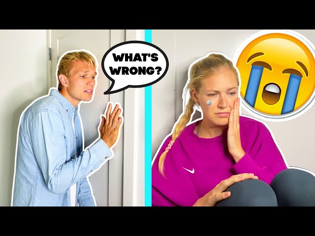 CRYING WITH THE DOOR LOCKED!! *PRANK*