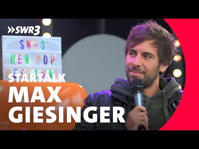 Max Giesinger im Star-Talk – SWR3 New Pop Festival 2017