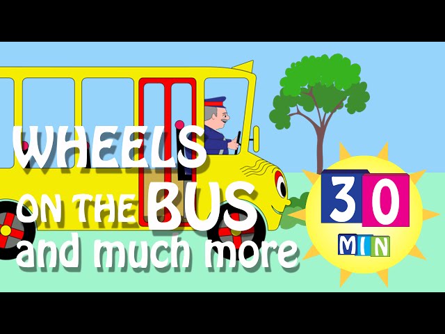 Wheels on the Bus and other popular songs for kids | Nurserytracks top kids songs | 30 Mins